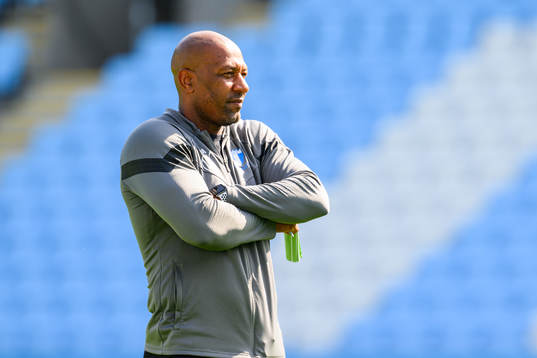 Assistant coach Jeffrey Aubynn
