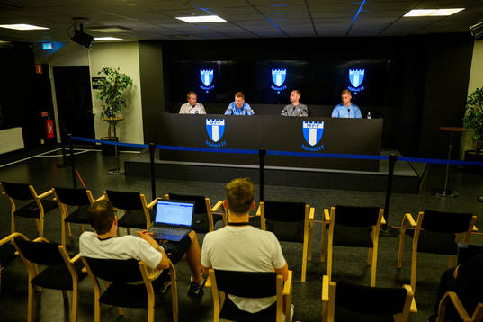 Press officer Peter Sohlmér, Anders Christiansen, head
