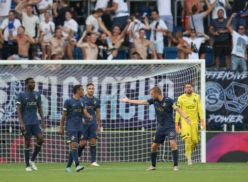Sebastian Larsson of AIK reacts