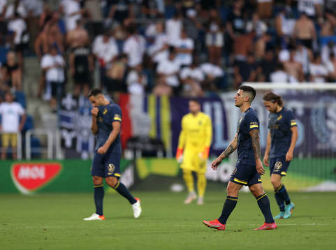 Nicolas Stefanelli of AIK looks dejected