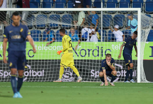 Sebastian Larsson of AIK looks dejected
