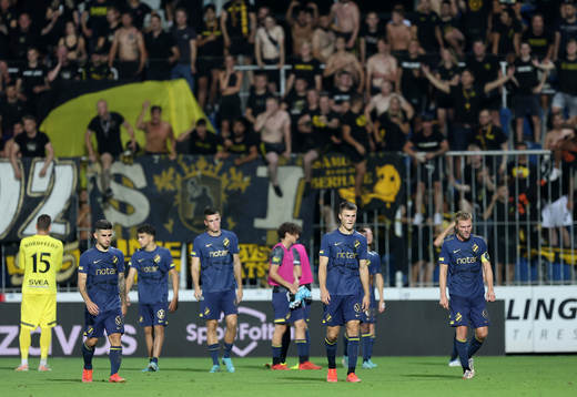 Nicolas Stefanelli, Erik Ring and Sebastian Larsson of AIK