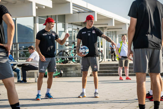 Malmö Redhawks Johan Olofsson och Carl-Johan Lerby