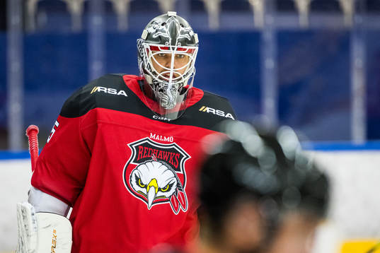 Malmö Redhawks målvakt Adam Werner