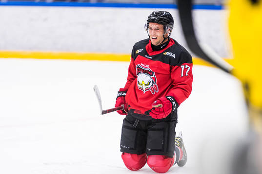 Malmö Redhawks Pathrik Westerholm har ont