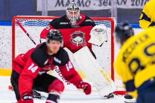 Malmö Redhawks målvakt Adam Werner
