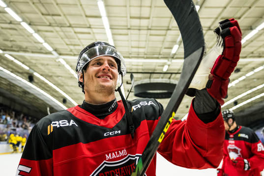 Malmö Redhawks Carl Persson tackar publiken