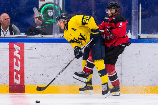 s André Petersson och Malmö Redhawks Johan Olofsson
