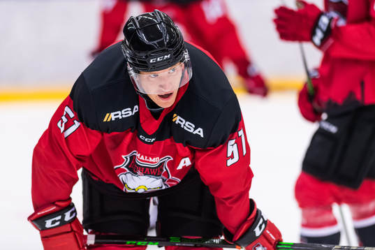 Malmö Redhawks Emil Sylvegård deppar