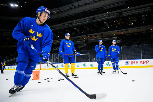 Emil Andrae of Sweden at a practice session