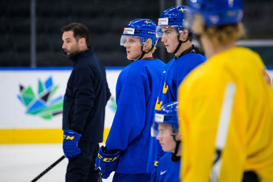 Emil Andrae of Sweden at a practice session