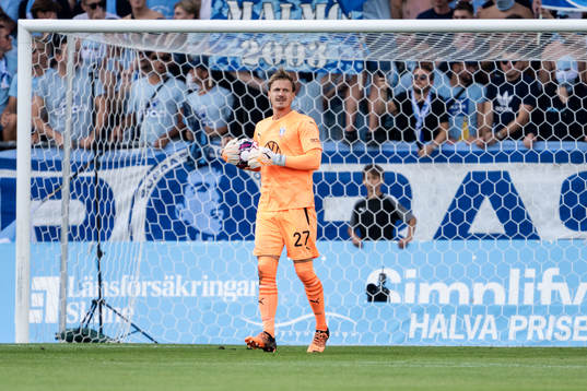 Goalkeeper Johan Dahlin of Malmö FF