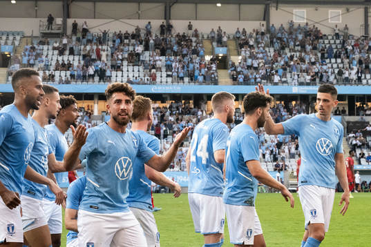 Players of Malmö FF celebrate