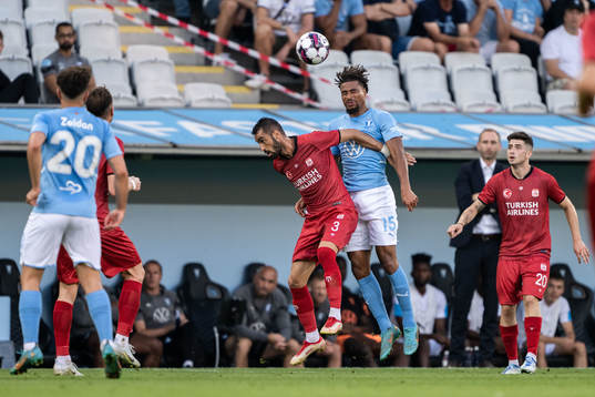 Ugur Ciftci of Sivasspor and Joseph Ceesay of Malmö FF