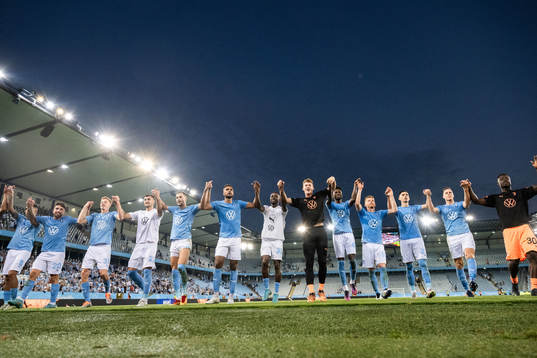 Players of Malmö FF celebrate