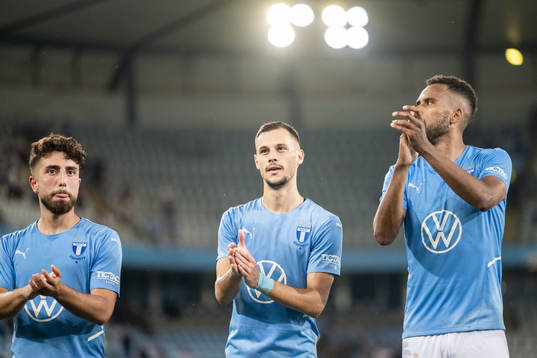 Moustafa Zeidan, Veljko Birmancevic and Isaac Kiese Thelin