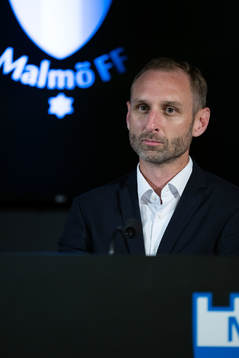 Coach Andreas Georgson of Malmö FF