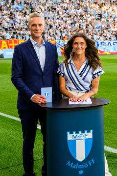 Communication director Mattias Larsson and Saga Fredriksson