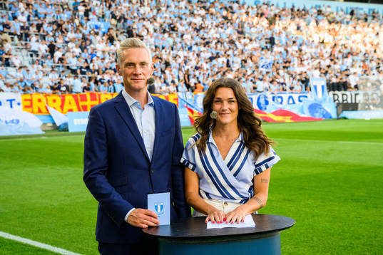 Communication director Mattias Larsson and Saga Fredriksson