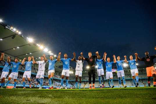 Players of Malmö FF celebrate