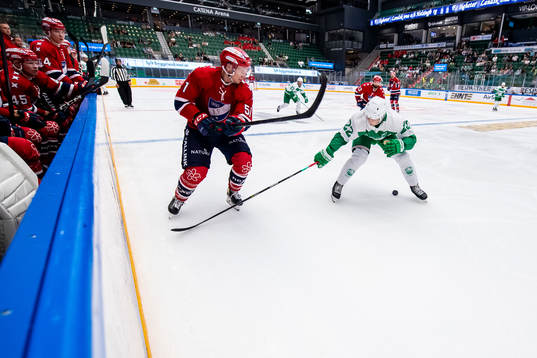Helsinfors Juha Jääskä och Rögles Samuel Jonsson