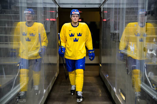 Oskar Olausson of Sweden at a practice session