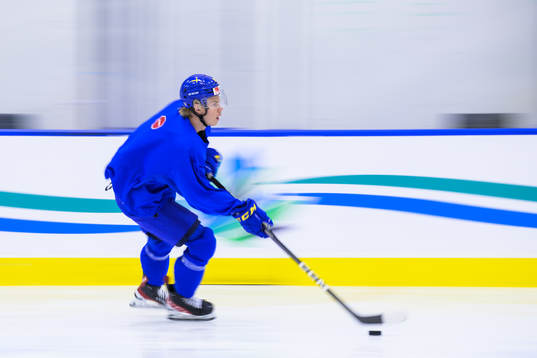 Albert Sjöberg of Sweden at a practice session