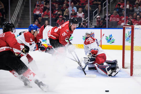 William Dufour of Canada challenges Jiri Tichacek and