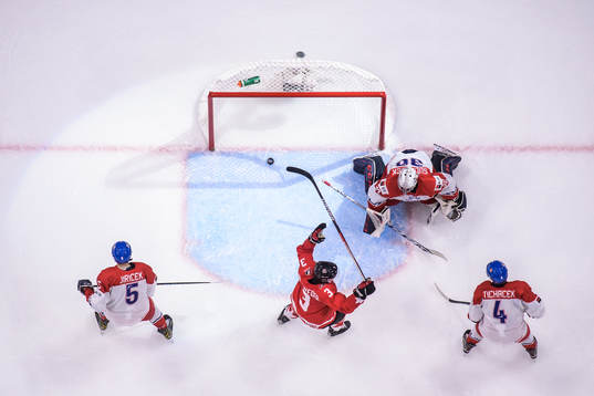 David Jiricek, goaltender Tomas Suchanek and Jiri Tichacek