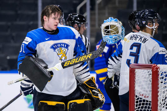 Goaltender Juha Jatkola of Finland