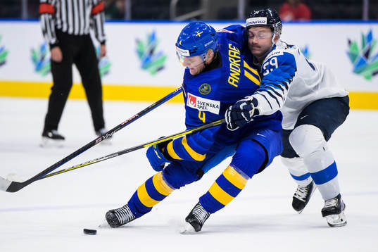 Emil Andrae of Sweden and Kasper Simontaival of Finland