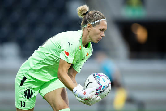 Häckens målvakt Jennifer Falk