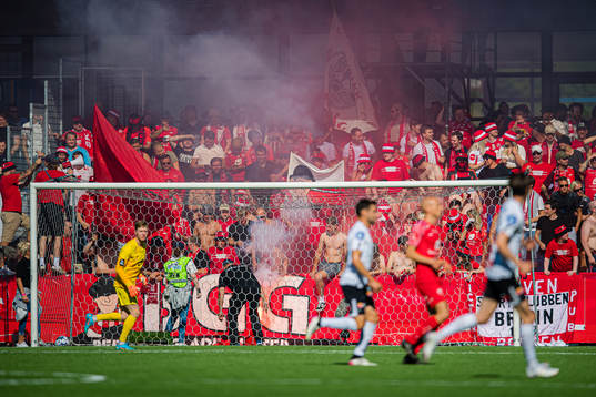 Spectators in the stands