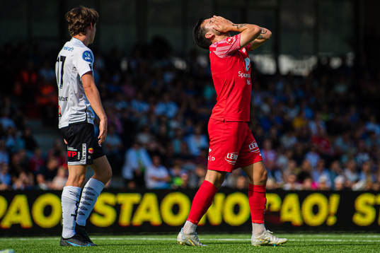 Niklas Fernando Nygaard Castro of Brann reacts