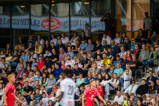 Spectators in the stands