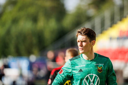 Östersunds målvakt Andrew Mills deppar
