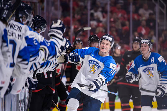 Joakim Kemell of Finland celebrates