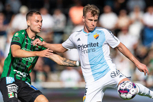 Varbergs Filip Bohman och Djurgårdens Rasmus Schüller