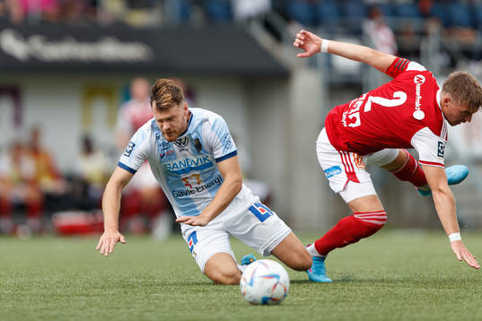 Gefles Leo Englund och Sandvikens Gustav Thörn