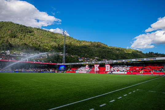 Spectators in the stands