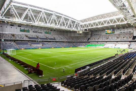Vy över Tele2 Arena