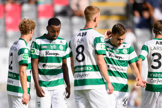 Västerås SKs Theodore Rask och Dusan Jajic deppar