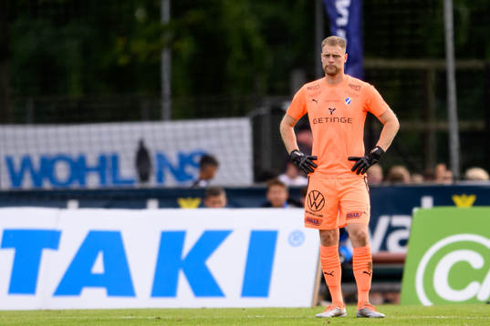 Halmstads målvakt Malkolm Nilsson Säfqvist