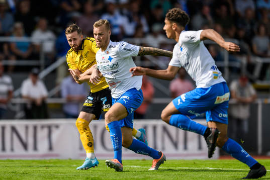 Värnamos Victor Eriksson och Elfsborgs Rasmus Alm