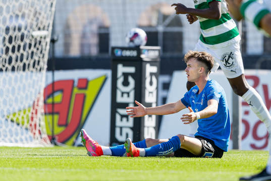 Halmstads Alexander Johansson reagerar