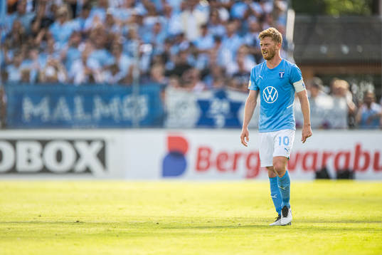 Malmö FFs Anders Christiansen deppar