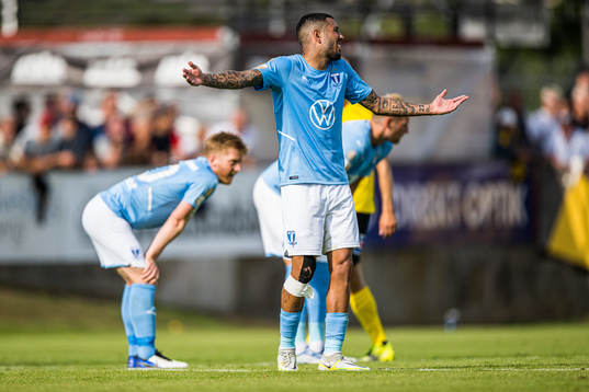 Malmö FFs Veljko Birmancevic reagerar