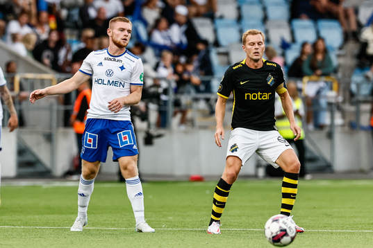IFK Norrköpings Dino Salihovic och AIKs Sebastian Larsson