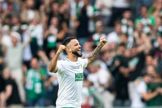 Hammarbys Mohanad Jeahze jublar