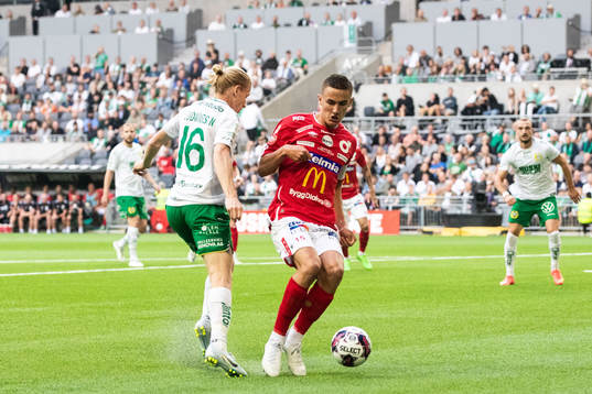 Hammarbys Gustav Ludwigson och Degerfors Gustaf Lagerbielke